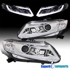 Fits 2012-2015 Honda 12-15 Civic 2 4Dr Projector Headlights New LED Strip Lights picture