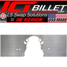ICT Billet LSX Front Engine Plate - Aluminum Chevy Solid Motor Mount - LS LS1 picture