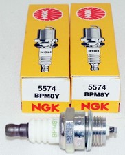 2 Pack Genuine NGK 5574 V-Power Spark Plugs BPM8Y for Various Small Engines picture
