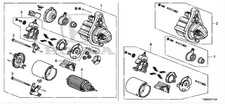 Genuine Reman Honda Starter (Sm 74014) 06312-R1A-505RM CIVIC, HR-V 1.8L picture