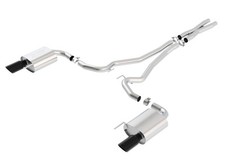 Borla S-Type Cat-Back 2015-2017 Mustang GT 5.0L V8 - Black Chrome picture
