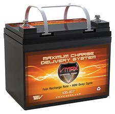 VMAX V35-857 12V AGM marine Battery for 18-35LB Cobra & MINNKOTA Trolling Motors picture