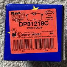 EBC Brakes DP31218C Redstuff Ceramic Low Dust Brake Pads Fits 01-18 Fiesta Focus picture