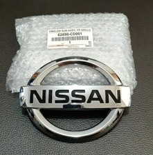 Nissan 350Z 370Z Front Grille Emblem Badge Silver Black OEM 2003-2021 picture