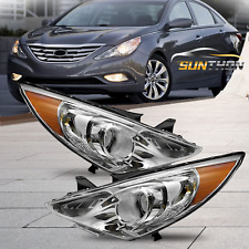 For 2011 2012 2013 2014 Hyundai Sonata New Projector Headlights Chrome Housing picture
