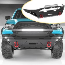 For 2016-2023 Toyota Tacoma Front Bumper with Winch Plate&LED Light&D-Rings picture