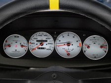 For PORSCHE 944 968 Polished Aluminum Dashboard Trim dash Rings for Cluster 4pcs picture
