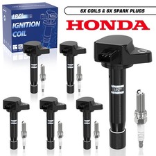 6x Genuine Ignition Coil & Spark Plug For OEM UF603 Honda Accord Odyssey 3.5L V6 picture