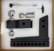 Richeer 39297 2.5'' Receiver 8'' Drop Rise Adjustable Trailer Tow Hitch picture
