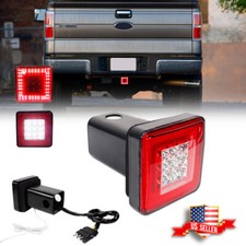 Universal LED Tow Hitch Driving & Brake Lamp Reverse Light Fits 2