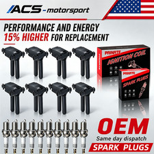 8X OEM Ignition Coil & 16X Iridium Spark Plug For Jeep Dodge RAM 5.7L 6.1L UF504 picture