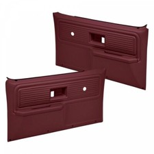 Coverlay 18-34N 77-80 Chevy GMC Truck Door Panels For No Power Maroon picture