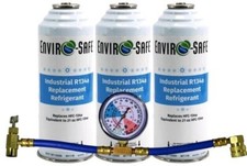 Envirosafe R 134a Replacement Refrigerant - R134a Recharge Kit - w/ R134a Gauge picture