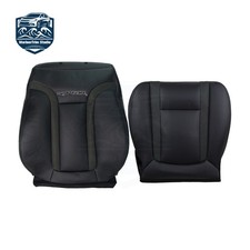 Driver Bottom Top For 2010-2014 Ford F150 Raptor SVT Leather Seat Cover Black picture