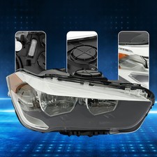 Right Passenger Side Headlight For 2016 -22 BMW X1 Halogen Headlight Models Only picture