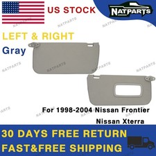 98-04 Nissan Frontier Xterra Gray Pair Side Sun Visor 964017Z823 964007Z823 picture