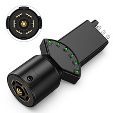 7 Way Blade & 4 Pin Trailer Light Circuit Tester w/LED Indicators Light Tester picture