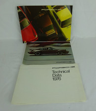 1976 Porsche 911 912 & Turbo Carrera Brochure Set w/ Technical Data ~ picture