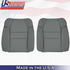 2002 For Acura MDX Driver & Passenger 2x Top Synthetic Leather Seat Covers Gray picture