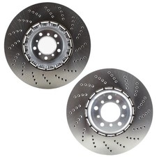 SHW Performance Pair Set 2 Front 374mm Brake Disc Rotors For BMW E60 E63 E64 M picture