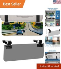 Enhanced Safety: Anti-Glare Polarized Sun Visor Extender for Comfortable Driving picture