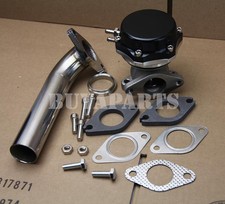 Universal Black 35mm/38mm Turbo Manifold 14 PSI External Wastegate + Dump Pipe picture