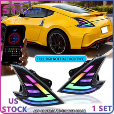 Sindar Full RGB LED Tail Lights for Nissan 370z Fairlady Z Nismo Z34 2009-2021 picture