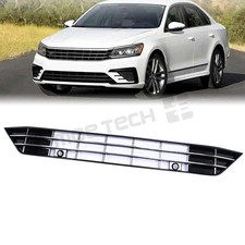 Fits 2016-17 VW Passat R-Line 1.8L Front Grille W/Radar Hole 561853671GFOD Black picture