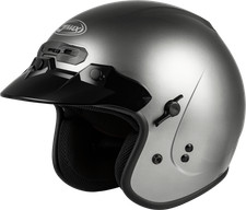 Gmax GM-32 Open Face Helmet Titanium Gloss Large Internal Sun Visor G1320476 picture