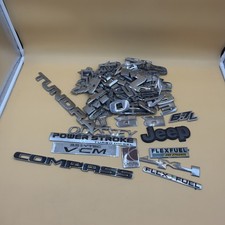 Large Mixed Lot Of  Car/Truck Letters And Numbers Emblems Dodge Chevy Ford Jeep picture