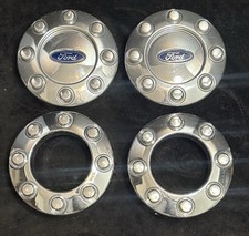 05-10 Ford Super Duty F250 F350 8 Lug Chrome Center Caps OEM (SET OF 4) picture