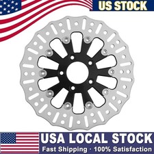 11.8 Front Floating Brake Rotors Disc for Harley-Davidson Dyna 2006-2017 Black picture