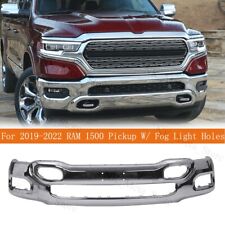 Chrome Steel - Front Bumper Face Bar For 2019-2022 RAM 1500 Series Pickup New picture