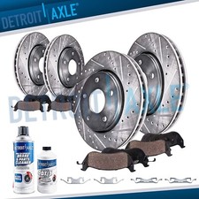 13.78'' Front & VENTED Rear Drilled Rotor Brake Pad for Grand Cherokee Durango picture