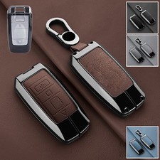 Alloy Leather Car Key Fob Case Cover For Rolls-Royce Cullinan Dawn Phantom Ghost picture