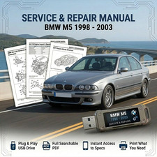 BMW M5 1998 1999 2000 2001 2002 2003 SERVICE REPAIR WORKSHOP MANUAL USB picture