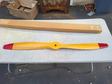 Vintage Wood Aircraft Ultralight Propeller 54x20 - Red Tip - New picture