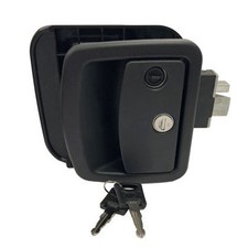 Wesco Entry Door Handle FIC Leonardo Black Paddle LEO-TT picture