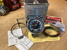 NEW NOS EQUUS PRO RACING TACHOMETER 8000 RPM CHROME CUP W/ BRACKET HOT ROD RAT picture