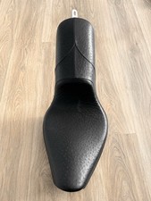 Corbin Young Guns Seat 84-99 Harley Softail #440 Leather Ostrich Solo Two-Up Pad picture