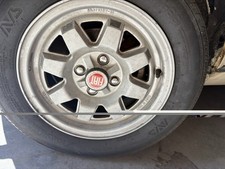 fiat 124 spider 2000 speedline wheels tires & nice center caps look  5.5 × 14 H2 picture