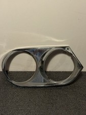 1982 - 1991 Jaguar XJS Right Passenger Side Dual Headlight Trim Bezel Chrome OEM picture