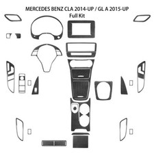 35Pcs For Mercedes Benz CLA-Class Carbon Fiber Full Interior Kit Cover Trim picture