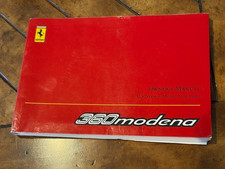 Genuine OEM 2000 Ferrari 360 Modena Owner’s Manual picture