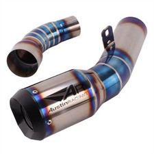 Titanium Exhaust System Muffler Pipe For Kawasaki Ninja ZX6R ZX636 2009-2022 picture