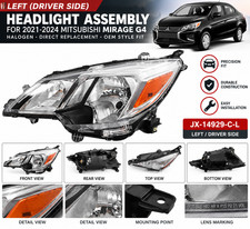 2021-2024 Mitsubishi Mirage G4 Headlight Halogen Left Driver Side JX-14929-C-L picture