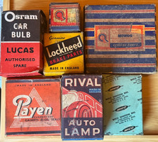 NOS Vintage Austin-Healey Sprite Auto Parts Display Lot MOWOG Lucas Lockheed Pay picture