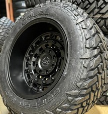 Black Rhino Arsenal 20x12 5x5 Black Jeep Wheels -44mm Wrangler Set of 5 Fuel picture