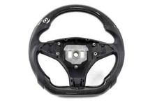 Tesla 12-20 Model S 15-20 Model X Carbon Fiber Leather Grips Steering Wheel NEW picture