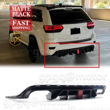 For Grand Cherokee SRT Trackhawk W/ Quad Exhaust Tips Matte Rear Bumper Diffuser picture